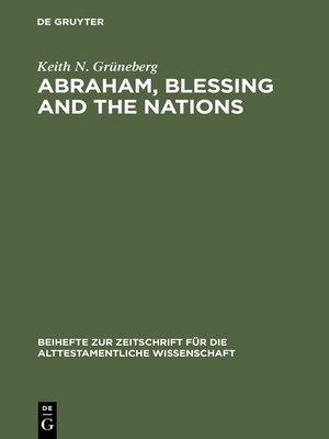 cover image of Abraham, Blessing and the Nations